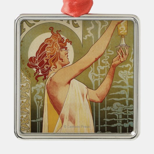 Robetteのアブサン広告ポスター メタルオーナメント (正面)