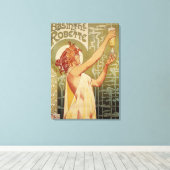 Robette Absinthe広告ポスター キャンバスプリント (インサイチュ (ウッドフロア))