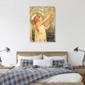 Robette Absinthe広告ポスター キャンバスプリント (インサイチュ (寝室))