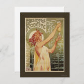 Robette Absinthe広告ポスター ポストカード (正面/裏面)