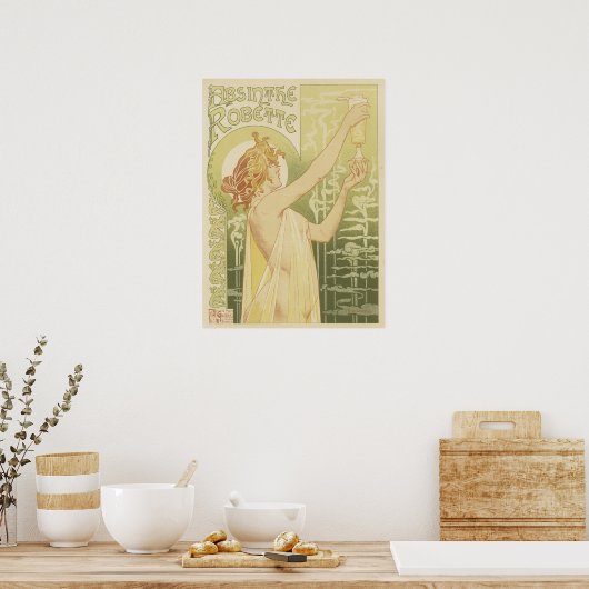 Robette Absinthe - Art Nouveau Poster ポスター (キッチン)