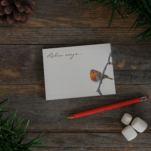 Robin氏がBird Postパーソナライズされたに関するメモを書く ポストイット