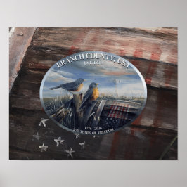 Robin 250yrs Branch Co MICH ポスター