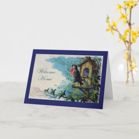 Robin Birdへようこそ カード (黄色い花)