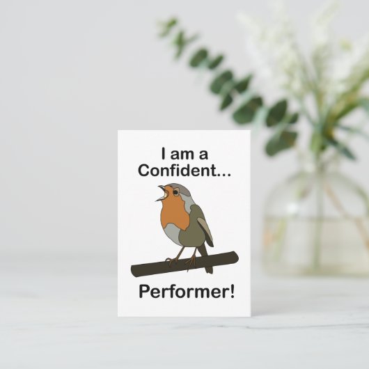 Robin Bird Confident Performer Karaoke Event  名刺 (スタンド正面)