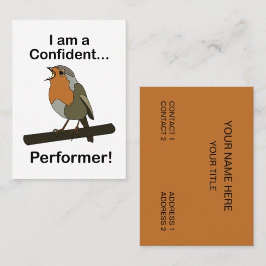 Robin Bird Confident Performer Karaoke Event  名刺 (正面/裏面)