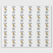 Robin Bird Funny Quote ラッピングペーパー (フラット)