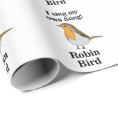 Robin Bird Funny Quote ラッピングペーパー (ロールコーナー)