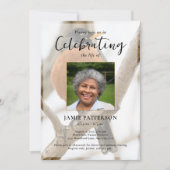 Robin Bird Watcher, Celebration of  Life Photo 招待状 (正面)