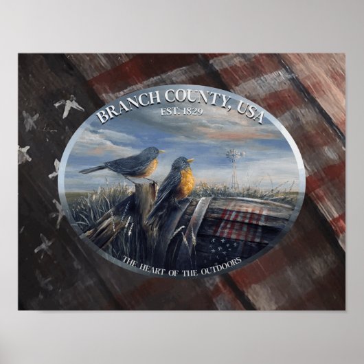 Robin Branch Co. MICH. ポスター (正面)