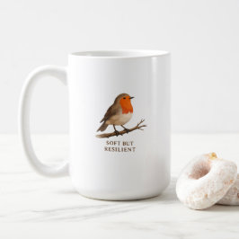 Robin Coffee Mug - Soft Resilient Bird Gift コーヒーマグカップ