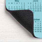 Robin Egg Blue and Dark Teal 2026 Calendar マウスパッド (コーナー)
