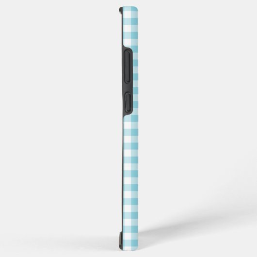 Robin Egg Blue Gingham Girly Signature Samsung Galaxyケース (右側面)