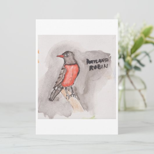 Robin Greeting Card 招待状 (スタンド正面)