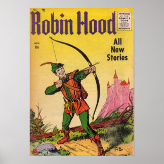 Robin Hoodすべての新しいストーリーヴィンテージカバー ポスター