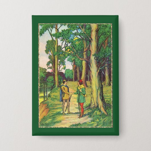 Robin Hood And Little John 缶バッジ (正面)