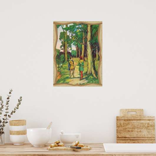 Robin Hood And Little John Poster ポスター (キッチン)