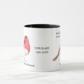 Robin Memorial Mug | “レッドロビンを見かけるたびに  マグカップ (中央)