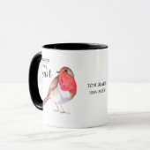 Robin Memorial Mug | “Each Time I See a Robin マグカップ (正面左)