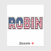 Robin Name Vorname USA Sticker Stickerset シール (シート)