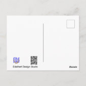 Robin on BicycleクローズアップDIYポストカード ポストカード (裏面)