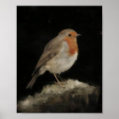 Robin Redbreast Heritage Bird Poster ポスター (正面)