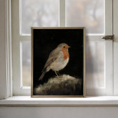 Robin Redbreast Heritage Bird Poster ポスター