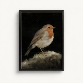 Robin Redbreast Heritage Bird Poster ポスター