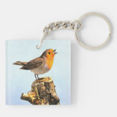Robin singing  キーホルダー (裏面)