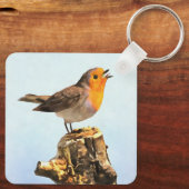 Robin singing  キーホルダー (裏面)
