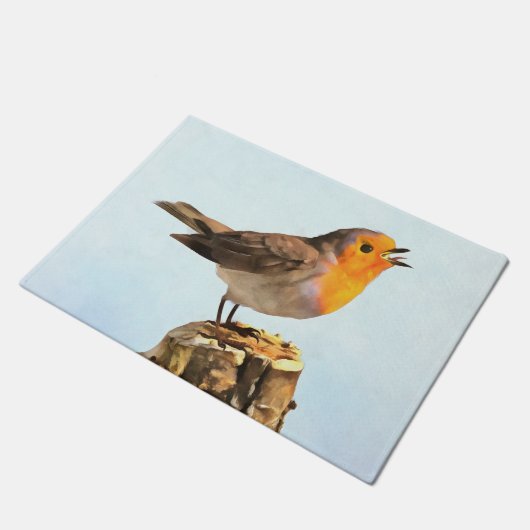 Robin singing  ドアマット (アングル)