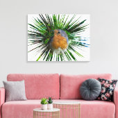 Robin up close canvas print キャンバスプリント (インサイチュ (リビング))