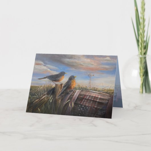 Robins 5 x 7" カード (正面)