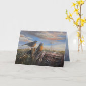 Robins 5 x 7" カード (黄色い花)