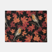 Robins in maple tree ドアマット (正面)