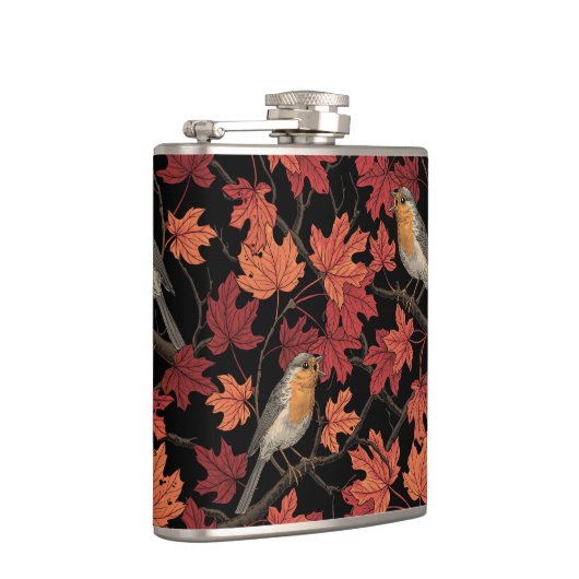 Robins in maple tree フラスク (右)