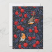 Robins in the apple tree/blue and red  (正面)