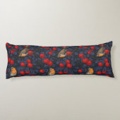 Robins in the apple tree/blue and red  ボディピロー (裏面)