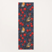 Robins in the apple tree/blue and red  ヨガマット (正面)