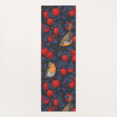 Robins in the apple tree/blue and red  ヨガマット (裏面)