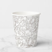 Robins in the apple tree/umber and white 紙コップ (裏面)