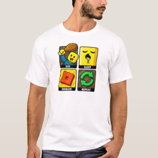 Roblox好きな人のためのEat+Sleep+Repeat面白いゲーマーグッズ Tシャツ