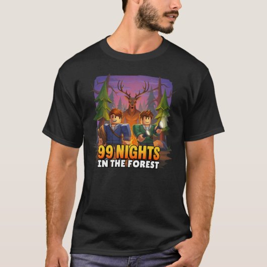 Roblox 99 Nights in the Forest Popular Game Tシャツ (正面)