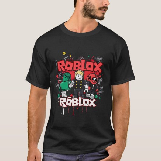 Roblox – Neon Block World Tシャツ (正面)