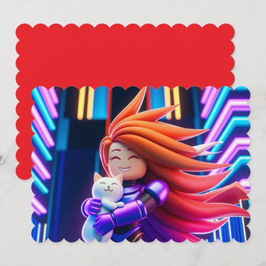 Roblox T-Shirt 招待状 (正面/裏面)