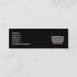 Roboのヘッドプロフィールカード スキニー名刺