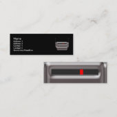 Roboのヘッドプロフィールカード スキニー名刺 (正面/裏面)