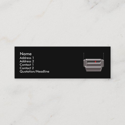 Roboのヘッドプロフィールカード スキニー名刺 (正面)