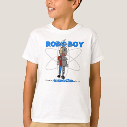 Roboの男の子 Tシャツ (正面)