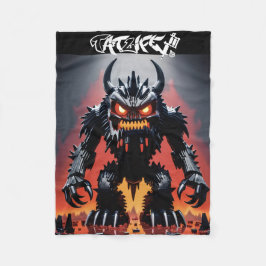 Robo-block Monster Blanket フリースブランケット